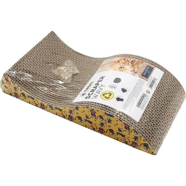 TAPIS DE GRATTAGE WAVY CM.50 AVEC CATNIP